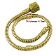 Brass European Style Bracelets PPJ003Y-G-1