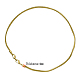 Brass European Style Necklaces PPJ011-G-1