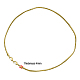 Brass European Style Necklaces PPJ012-G-1