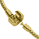 Brass European Style Bracelets with Brass Clasp PPJ014-G-2