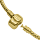 Brass European Style Bracelets with Brass Clasp PPJ014-G-3