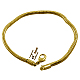 Brass European Style Bracelets PPJ052-G-1