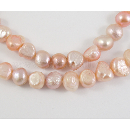 Natural Cultured Freshwater Pearl Beads Strands PSB003Y-1-1