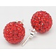 Gifts for Her Valentines Day 925 Sterling Silver Austrian Crystal Rhinestone Ball Stud Earrings for Girl Q286H121-1