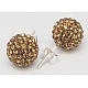 Sexy Valentines Day Gifts for Her 925 Sterling Silver Austrian Crystal Rhinestone Ball Stud Earrings Q286J101-1