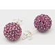 Sexy Valentines Day Gifts for Her Sterling Silver Austrian Crystal Rhinestone Ball Stud Earrings Q286J181-1