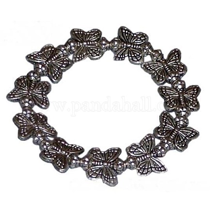 Tibetan Style Butterfly Stretch Bracelets QB002-1