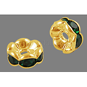Латунные бусины разделители для поставки стразов RB-A014-L6mm-08G