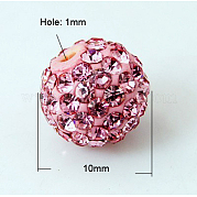 Pave disco бусины RB-Q195-10mm-223