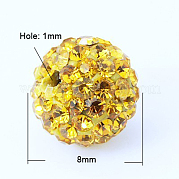 Pave disco бусины RB-Q195-8mm-203