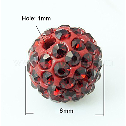 Perline palla di disco, Perline strass polimero argilla, grado a, siam, PP9 (1.5mm), 1.6mm, Foro: 6 mm