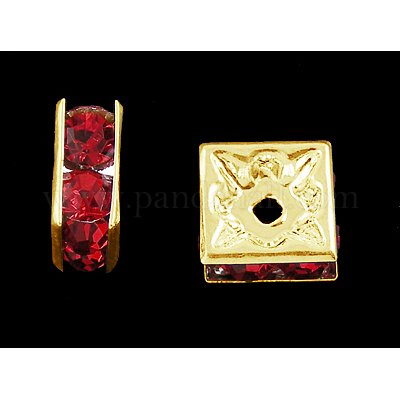 Латунные бусины разделители для поставки стразов RB-A013-6x6-21G-1