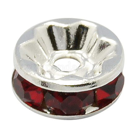 Abalorios de latón Diamante de imitación espaciador RB-A014-Z5mm-22S-NF-1
