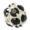 Brass Rhinestone Beads, Grade A, Round, Silver Color Plated, Black, Size: about 6mm in diameter, hole: 1mm