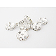 Brass Rhinestone Spacer Beads RB-A006-7MM-S-1