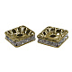 Brass Rhinestone Spacer Beads RB-A013-10x10-01AB-NF-1