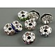 Brass Rhinestone Spacer Beads RB-A014-L12mm-S-1