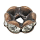 Brass Rhinestone Spacer Beads RB-A014-L4mm-01R-NF-1