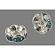 Brass Rhinestone Spacer Beads RB-A014-L6mm-03S-1
