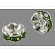 Brass Rhinestone Spacer Beads RB-A014-L6mm-07S-NF-1