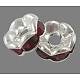 Perles séparateurs en laiton avec strass RB-A014-L6mm-22S-NF-1