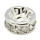 Brass Rhinestone Spacer Beads RB-A014-Z7mm-01S-NF-1