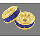 Brass Rhinestone Spacer Beads RB-A014-Z8mm-05G-1