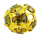 Brass Rhinestone Beads RB-A019-8mm-19G-1