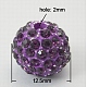 Perlas de aleación de diamantes de imitación RB-B028-2A-2