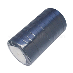 Einseitiges Satinband, Polyesterband, dunkelblau, etwa 1/2 Zoll (12 mm) breit, 25yards / Rolle (22.86 m / Rolle), 250yards / Gruppe (228.6m / Gruppe), 10 Rollen / Gruppe
