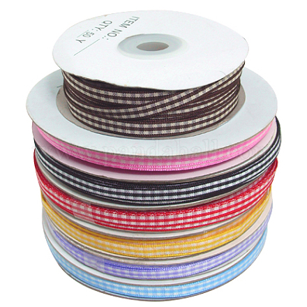 Double Face Gingham Band Satinband RC10mm-M-1