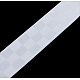 両面サテンリボン  市松模様のリボン  ホワイト  3/8インチ（10mm）  100ヤード/ロール（91.44メートル/ロール） RC017-029-1