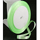 シングルフェイスサテンリボン  ポリエステルリボン  薄緑  1/4インチ（6mm）  約25ヤード/ロール（22.86メートル/ロール）  10のロール/グループ  250ヤード/グループ（228.6メートル/グループ） RC6mmY173-2