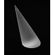 リングディスプレイホルダー  つや消し有機ガラス  コーン  ホワイト  サイズ：高さ約60mm  直径27mm RDIS-H003-1-2