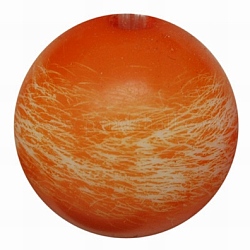 Colorful Resin Beads, Round, Dark Orange, 14mm, Hole: 2mm