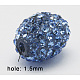 Abalorios de resina de Diamante de imitación RESI-Q018-9-2