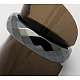 非磁性の合成ヘマタイトワイドバンドリング  多面カット  ブラック  サイズ：幅さ約6mm  21mm内径 RJEW-A026-2-2