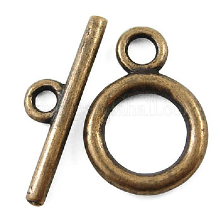 Tibetan Style Alloy Toggle Clasps RLF0273Y-1