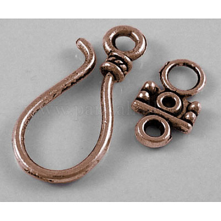 Tibetan Style Hook and Eye Clasps RLF1278Y-1