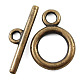 Tibetan Style Alloy Toggle Clasps RLF0273Y-1