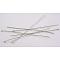 Brass Ball Head Pins, Platinum Color, Size: about 0.5mm thick(24 Gauge), 14mm long, Head: 1.5mm