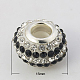 Resin Rhinestone European Beads RPDL-N007-01-1