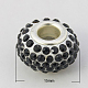 Resin Rhinestone European Beads RPDL-N007-02-2