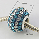 Resin Rhinestone European Beads RPDL-N007-03-2