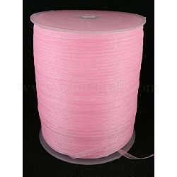 Organza Ribbon, Pearl Pink, 1/8 inch(3mm), 1000yards/roll(914.4m/roll)
