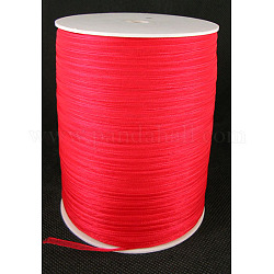 Ruban d'organza, rouge, 1/8 pouce (3 mm), 1000yards / roll (914.4m / roll)