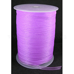 Ruban d'organza, violette, 1/4 pouce (6 mm), 500yards / roll (457.2m / roll)