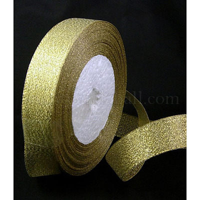 Gold Glitter Velvet Ribbon, Sparkly Metallic Trim, 10mm 3/8 Inch 