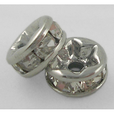 Middle East Rhinestone Spacer Beads RSB039NF-01K-1