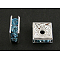 Rhinestone Spacer Beads, Square, Nickel Free, Cyan, Silver Plated, 8x8x4mm, Hole: 1mm